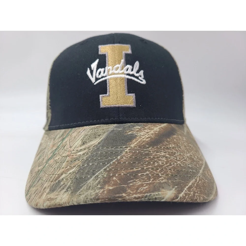 University of Idaho Vandals Camo Adjustable Hat Cap Men Women NCAA Black Brown‎